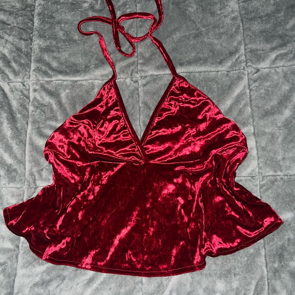 Velvet Halter Top 2 Pack